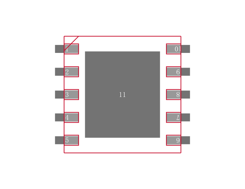 LM5105SDX/NOPB封装焊盘图