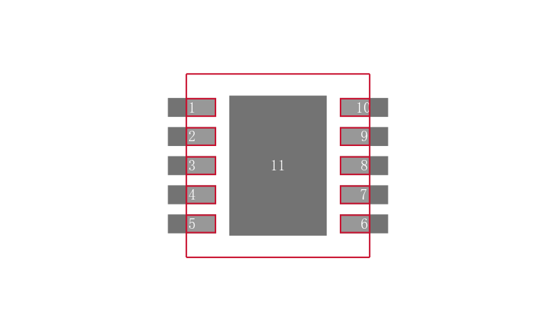 LP3996QSDX-1833/NOPB封装焊盘图