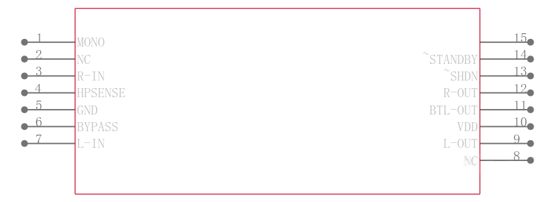 LM4854LD/NOPB引脚图