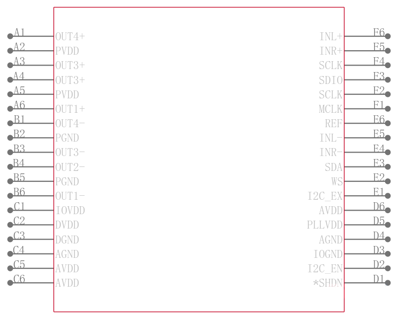 LM48901RL/NOPB引脚图