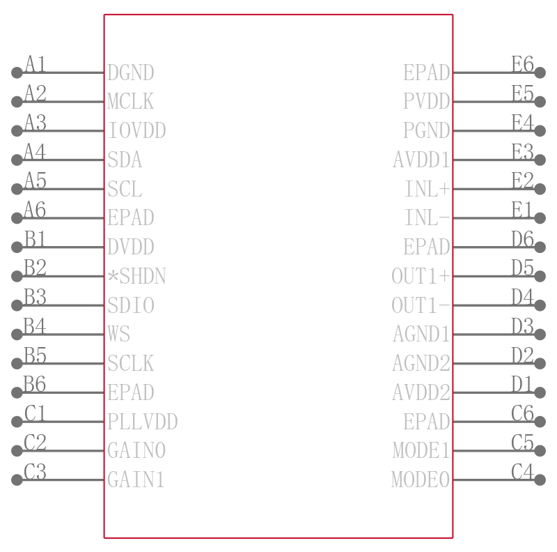 LM48903TLE/NOPB引脚图