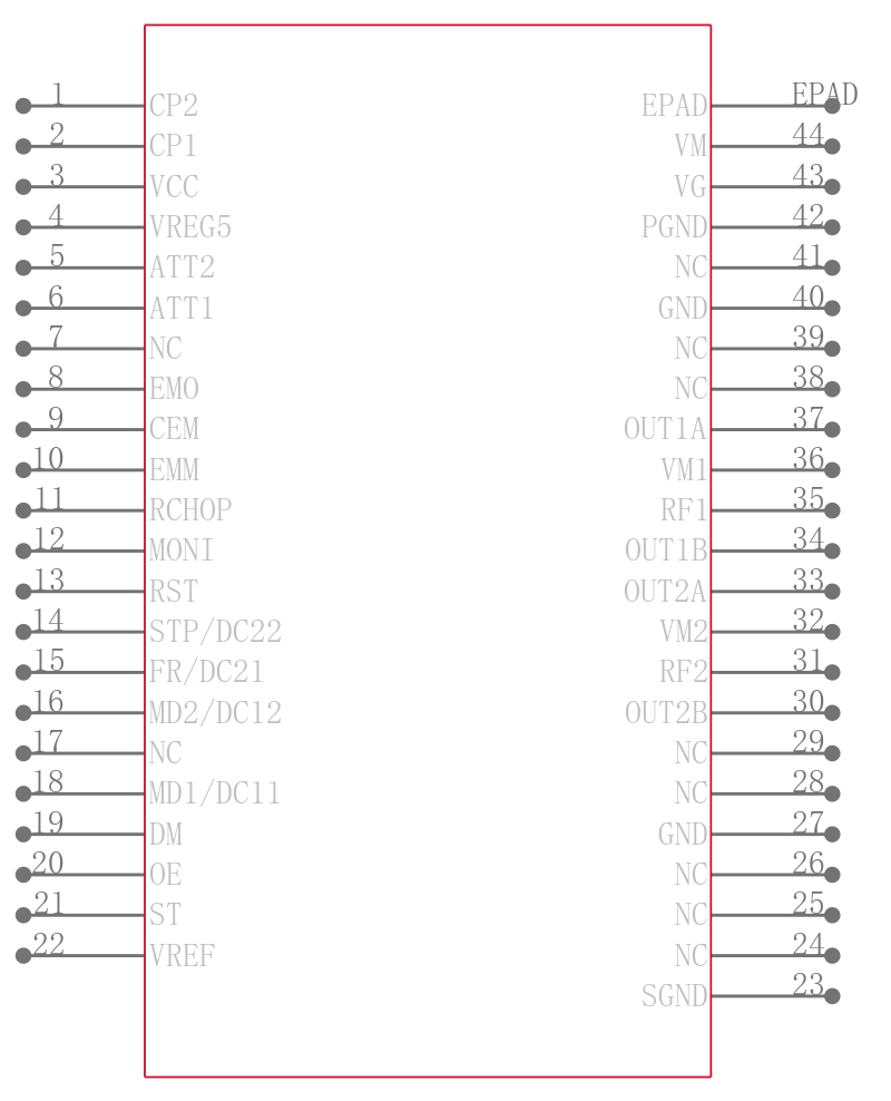 LV8741V-TLM-E引脚图