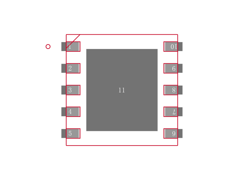 LM5101BSD/NOPB封装焊盘图