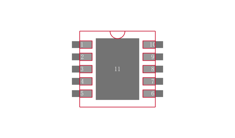 LT3011IDD#TRPBF封装焊盘图