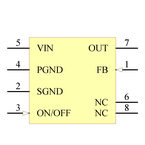 LM2574HVN-ADJ/NOPB引脚图