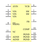 LM2651MTC-ADJ/NOPB引脚图