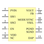 LM3668SD-2833/NOPB引脚图