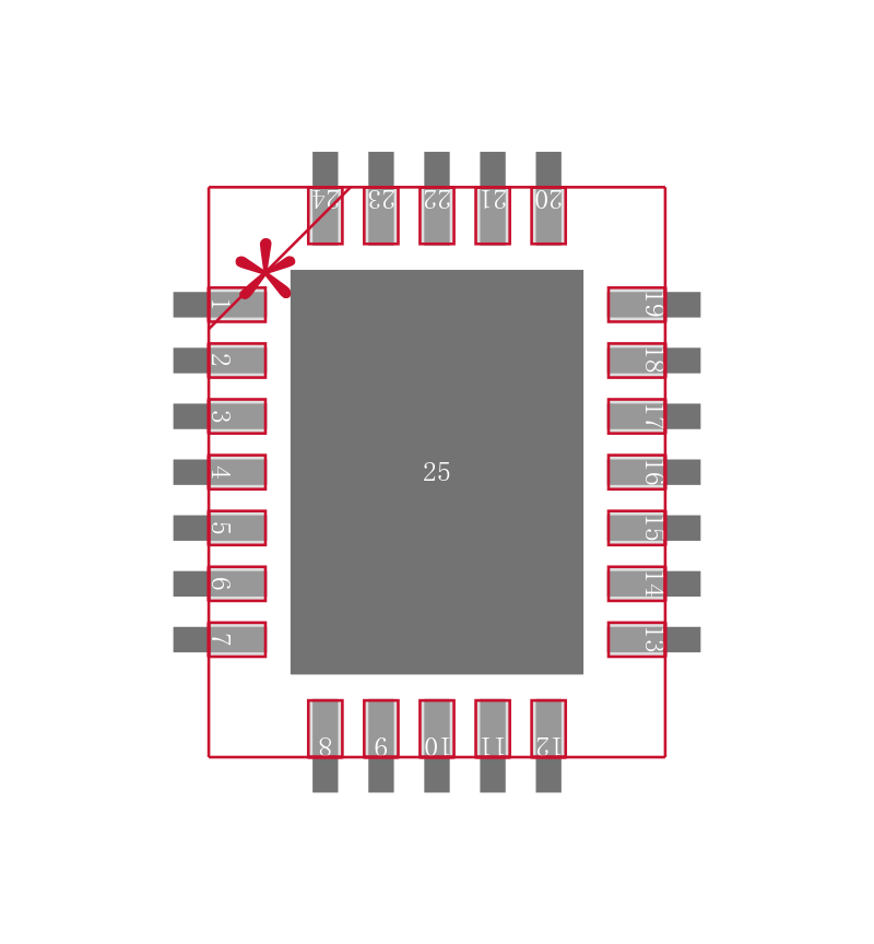 LM5035CSQX/NOPB封装焊盘图