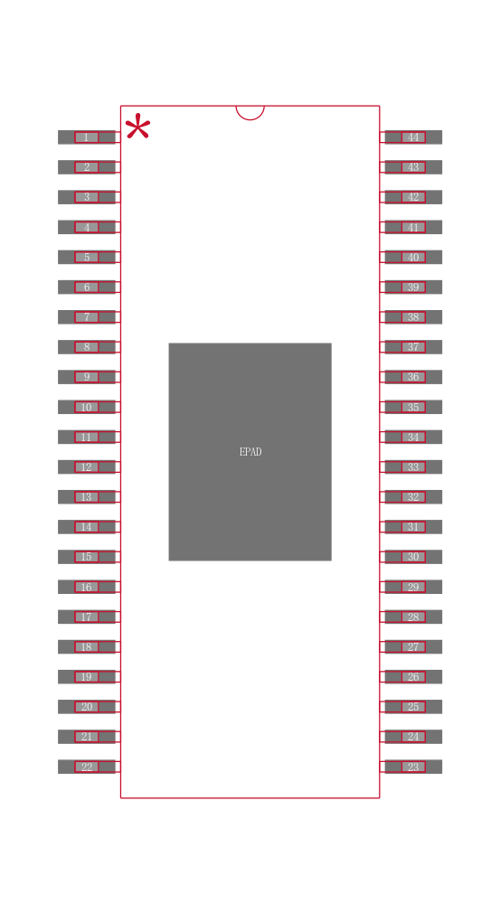 LV8104V-MPB-H封装焊盘图