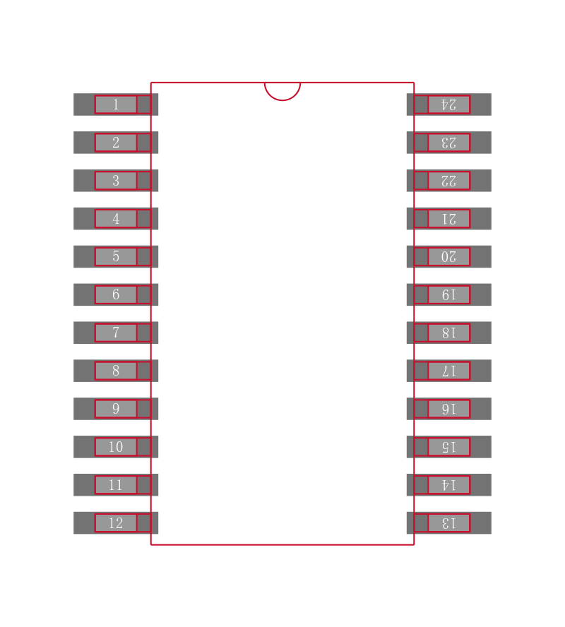 LM2717MTX/NOPB封装焊盘图