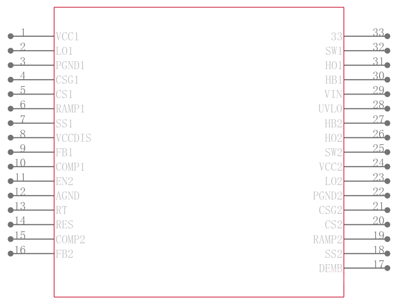 LM25119PSQX/NOPB引脚图