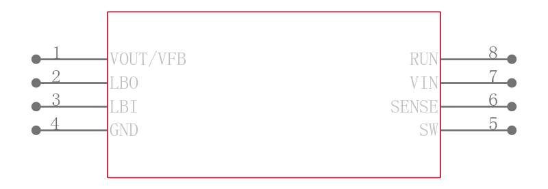 LTC1474IS8-3.3#PBF引脚图