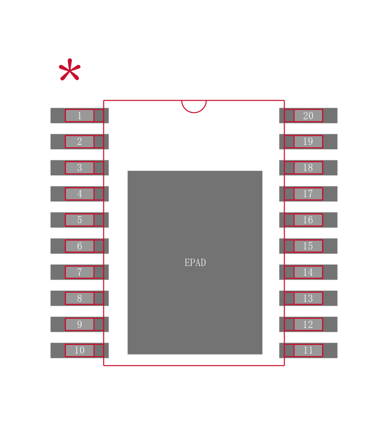 LM21215AMH-1/NOPB封装焊盘图
