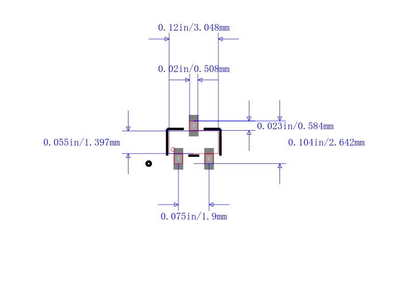 LM4040CEM3-4.1+T封装图