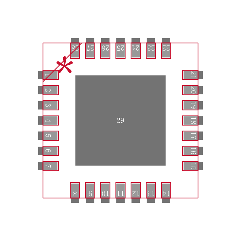 LM10500SQX-0.8/NOPB封装焊盘图