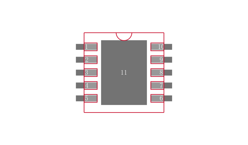 LTC4151CDD-1#TRPBF封装焊盘图