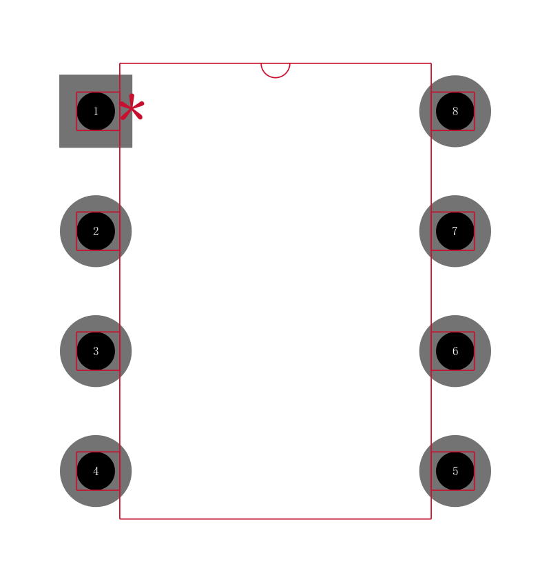 LP2951CN-3.0/NOPB封装焊盘图