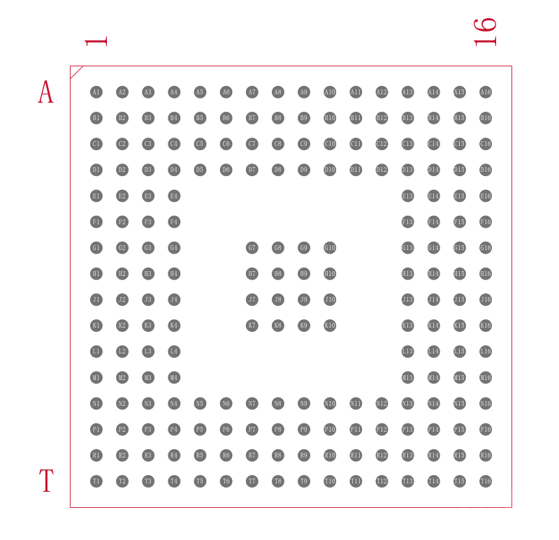LPTM10-12107-3FTG208I封装焊盘图