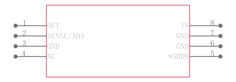 LT1521IS8-3.3引脚图