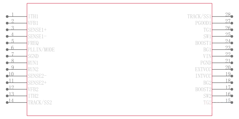 LTC3890MPGN-3#TRPBF引脚图