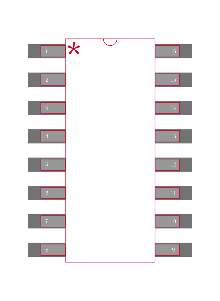 LM3544MX-H/NOPB封装焊盘图