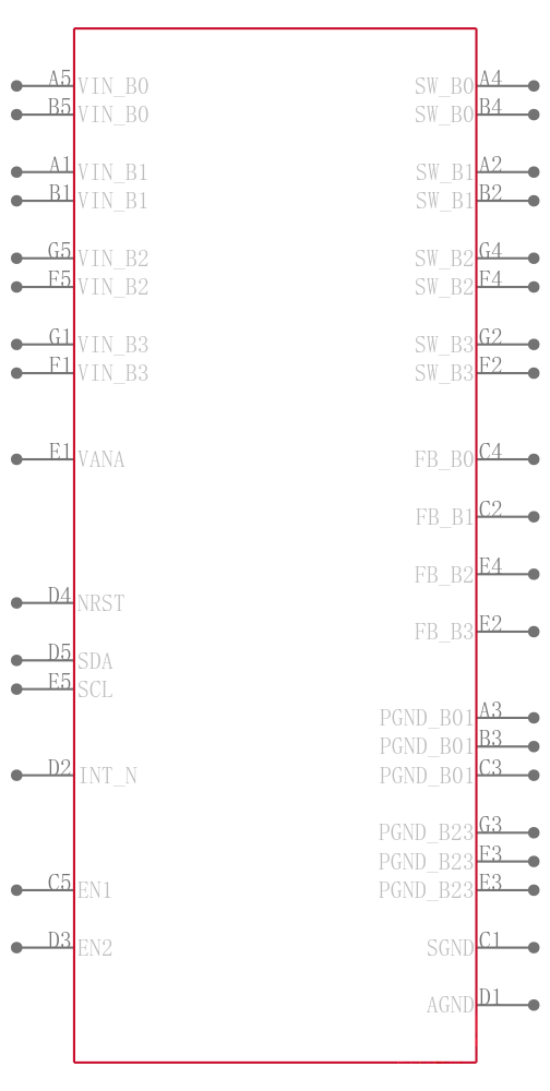 LP8758A1E0YFFR引脚图