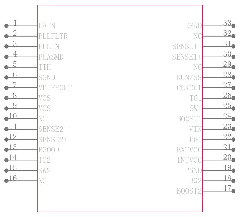 LTC3729LEUH-6引脚图