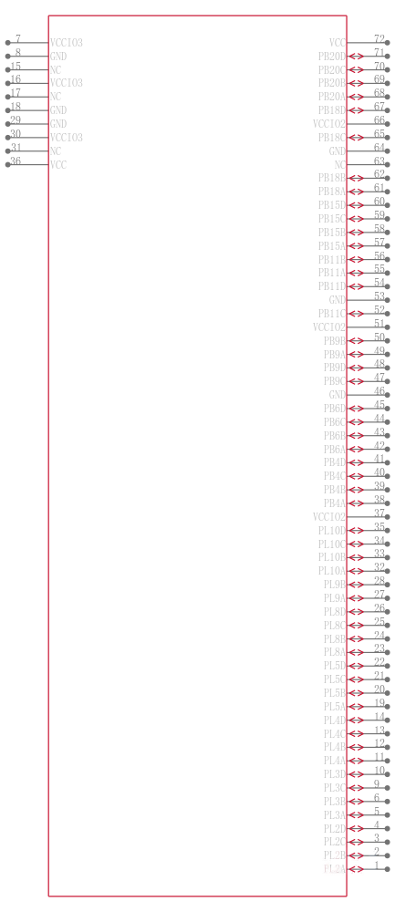LCMXO2-640UHC-6TG144I引脚图