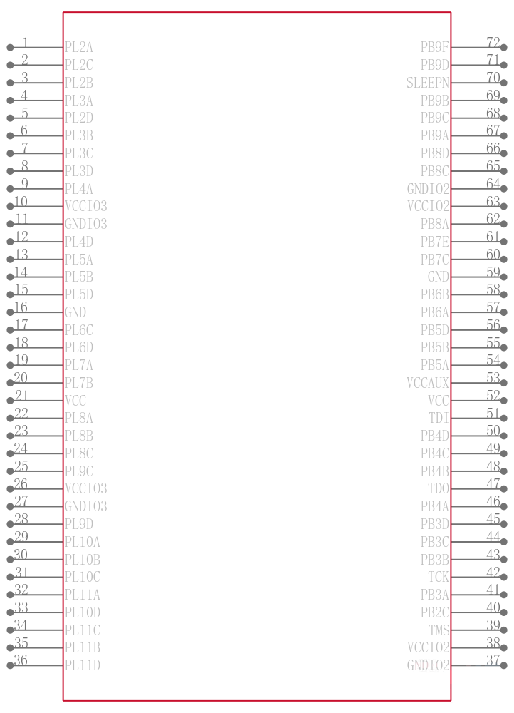 LCMXO640C-4T144I引脚图