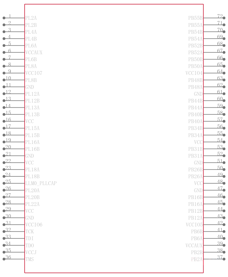 LFE2-12SE-5TN144I引脚图