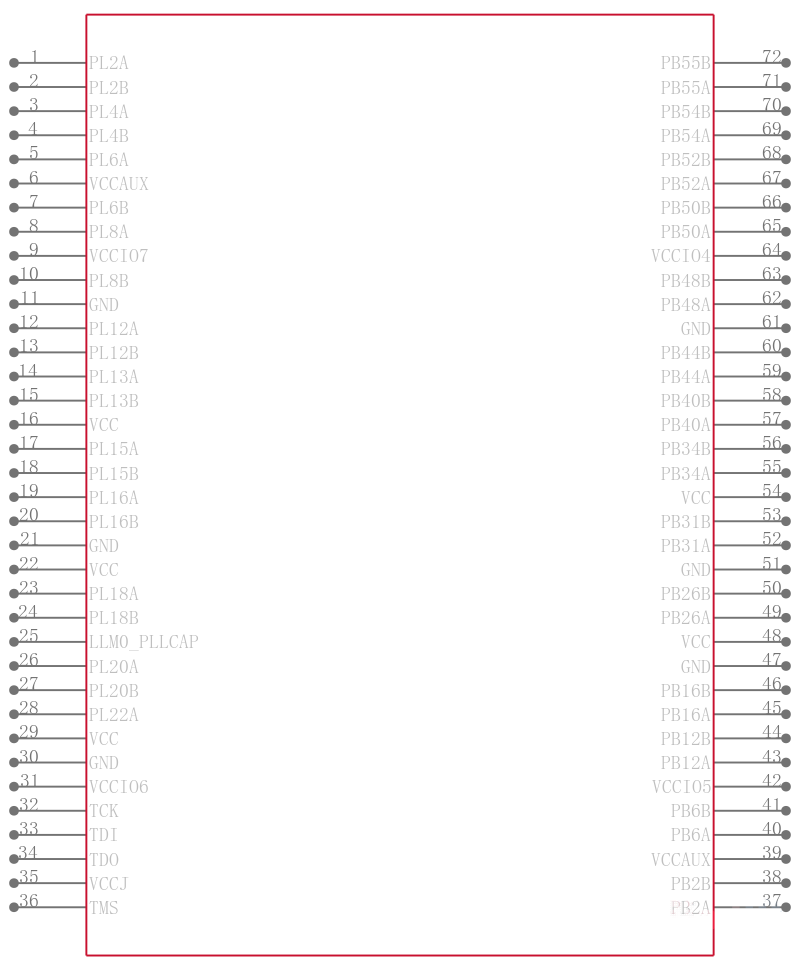 LFE2-12SE-7TN144C引脚图