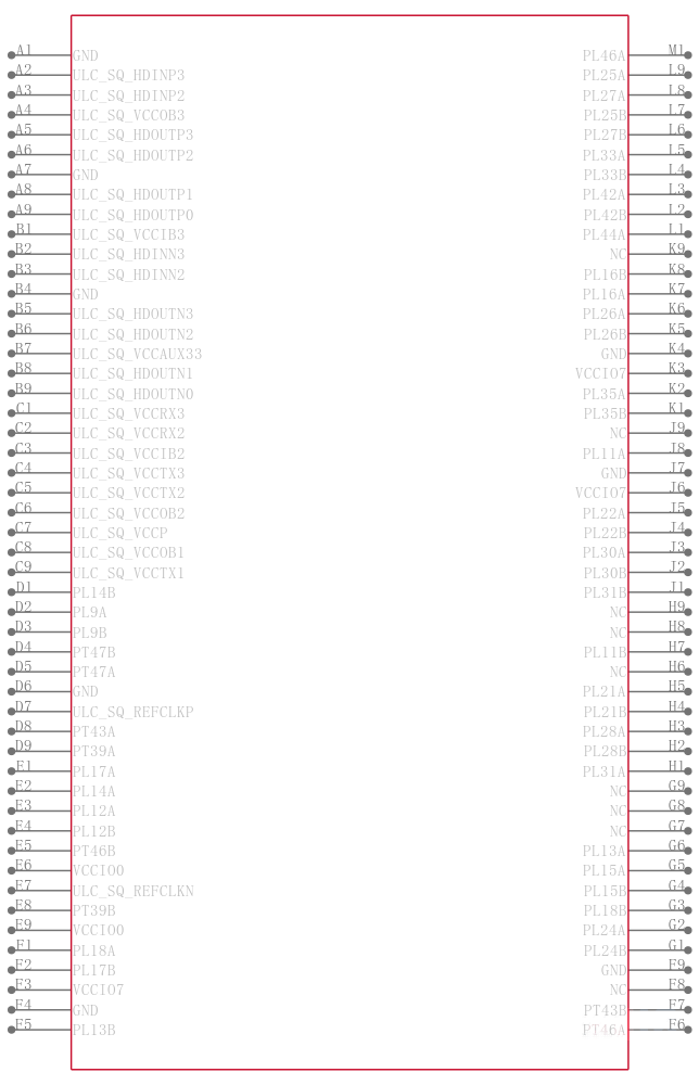 LFE2-70E-6FN900C引脚图