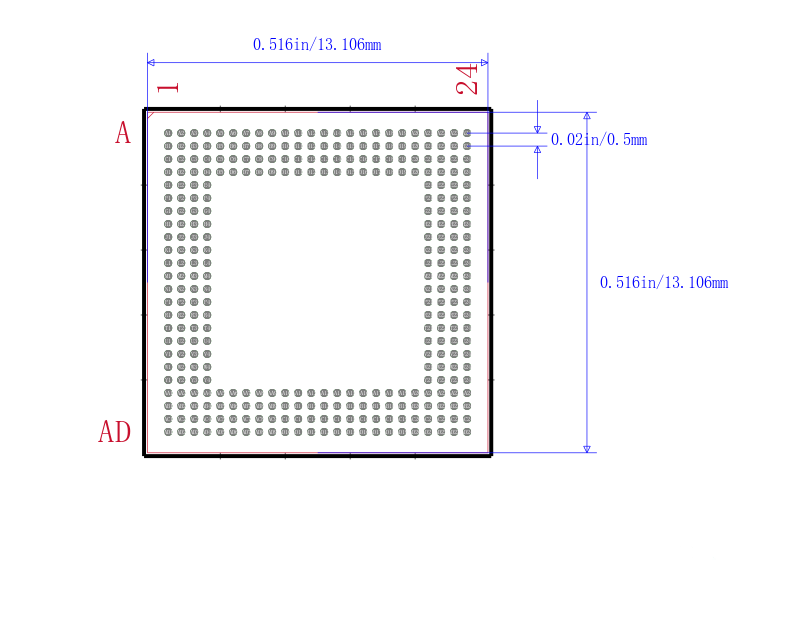 LPC3180FEL320/01封装图