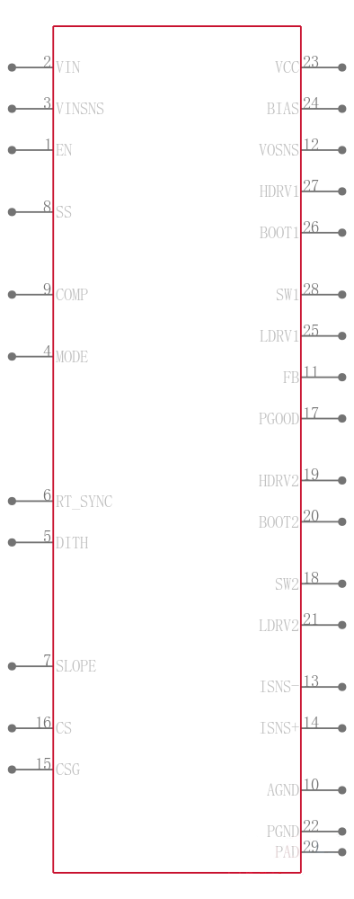 LM5175QPWPRQ1引脚图