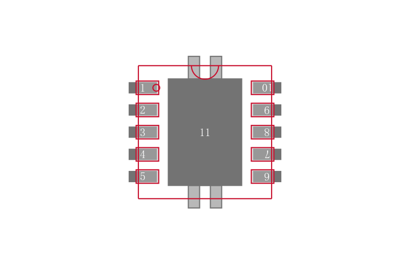 LM5166DRCT封装焊盘图
