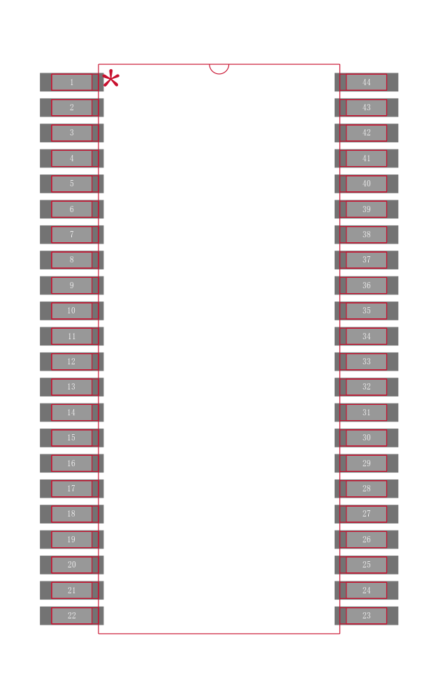 LTC2704CGW-14封装焊盘图