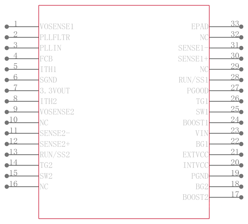LTC3728LEUH-1引脚图