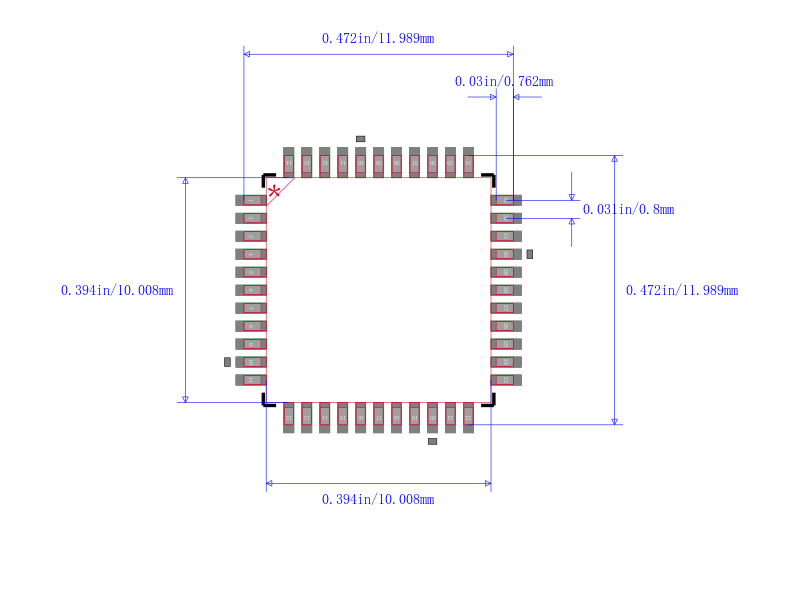 MC9S08AC32CFGE封装图