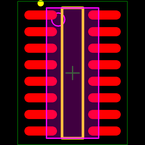 MCP3208-CI/SL封装焊盘图