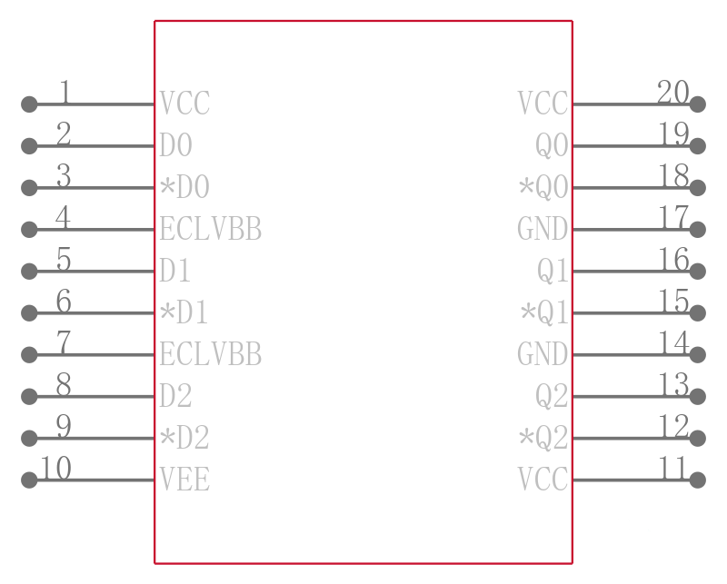 MC100LVEL90DWG引脚图