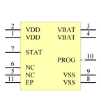 MCP73213-A6SI/MF引脚图