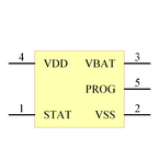 MCP73832T-2ACI/OT引脚图