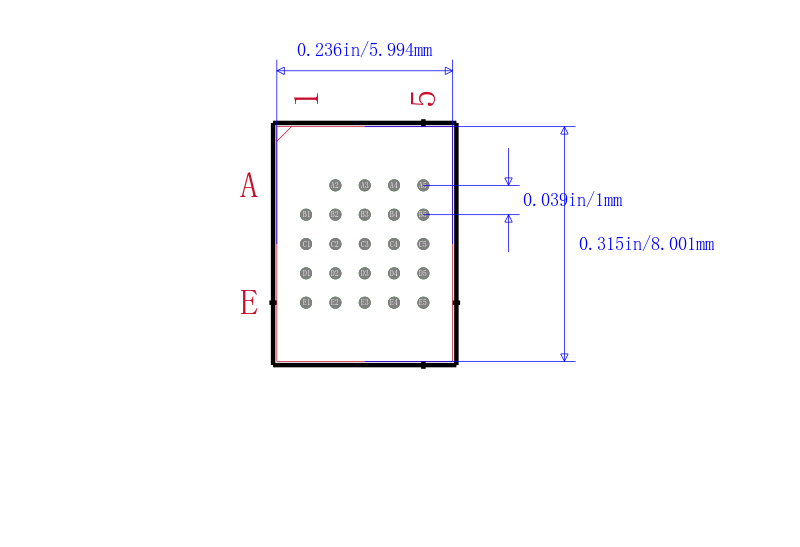 M25PX32-VZM6FBA TR封装图