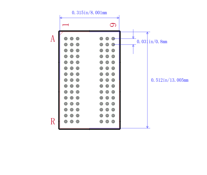 MT46H32M32LFB5-5 IT:B TR封装图