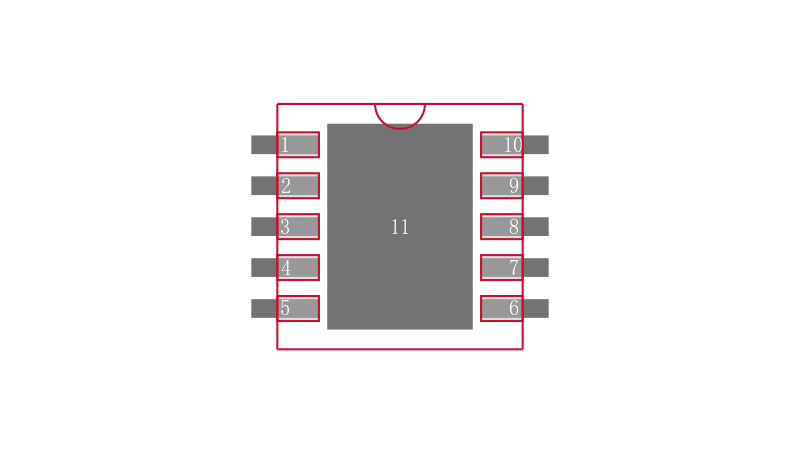 MCP19035-BAAAE/MF封装焊盘图