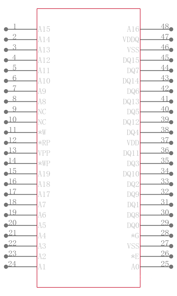 M28W160CT70N6F TR引脚图