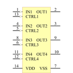 MC14066BDR2G引脚图