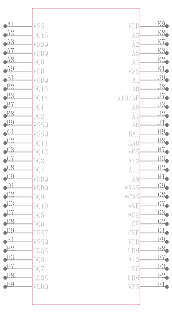 MT46H64M16LFBF-5 IT:B TR引脚图