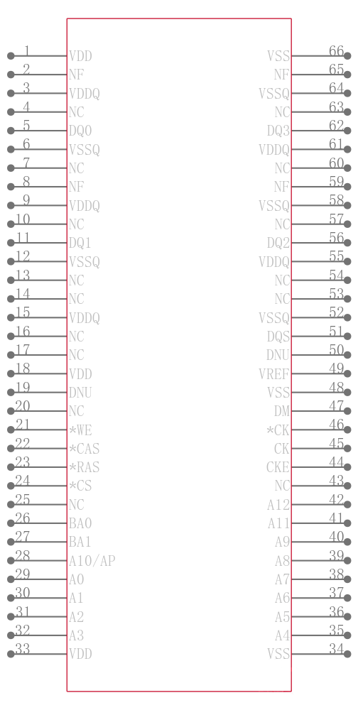 MT46V128M4TG-5B:D TR引脚图