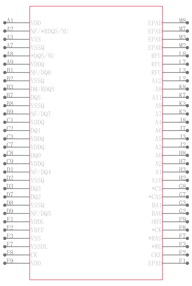 MT47H64M4BP-37E:B TR引脚图